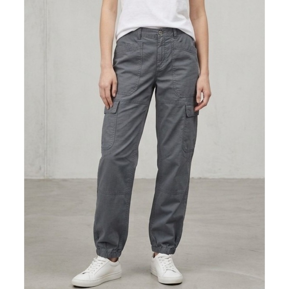Prana Womens 12/31 Cargo Utility Joggers Coal Grey Ripstop Hiking Gorpcore